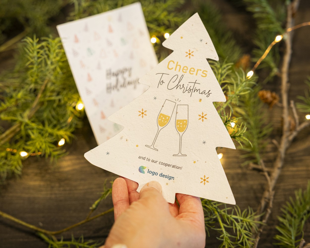 Samenpapier Weihnachtskarten
