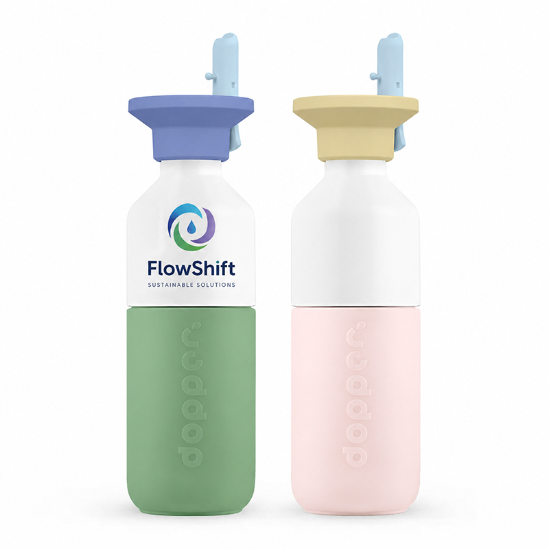 Dopper Steel 350 ml mit Flip Straw