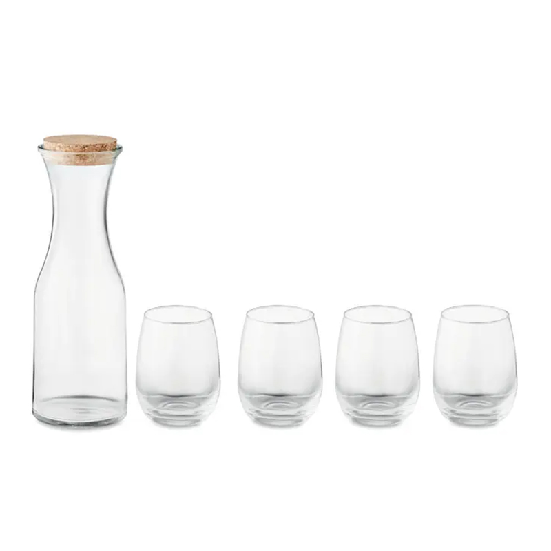 Trinkset aus recycelten Glas - Bild 3