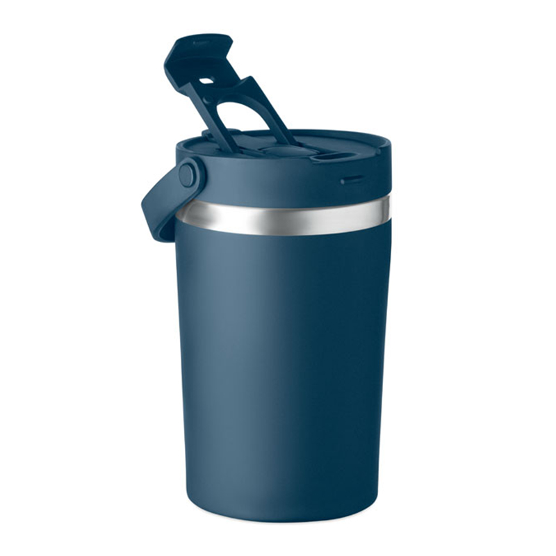 Doppelwandiger Becher mit Strohhalm - Bild 3