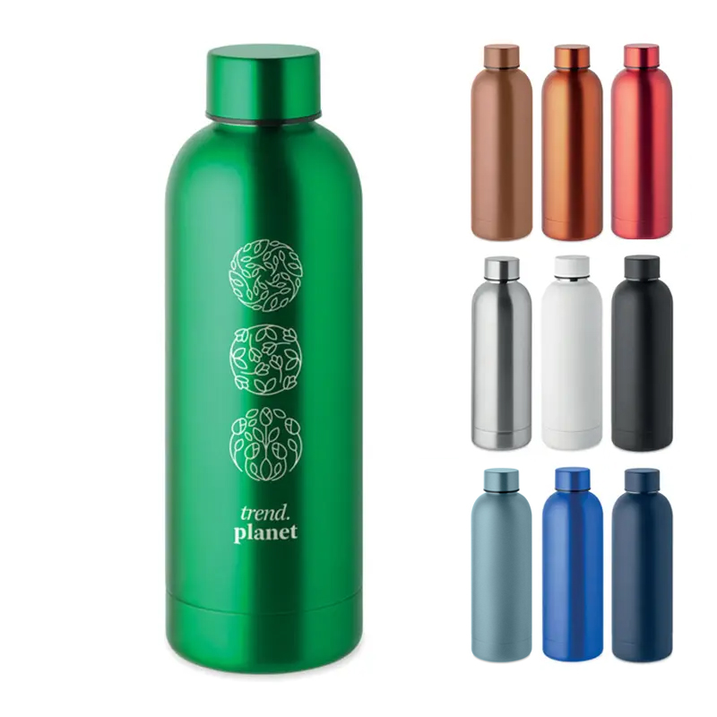 Doppelwandige Flasche recycelter Edelstahl