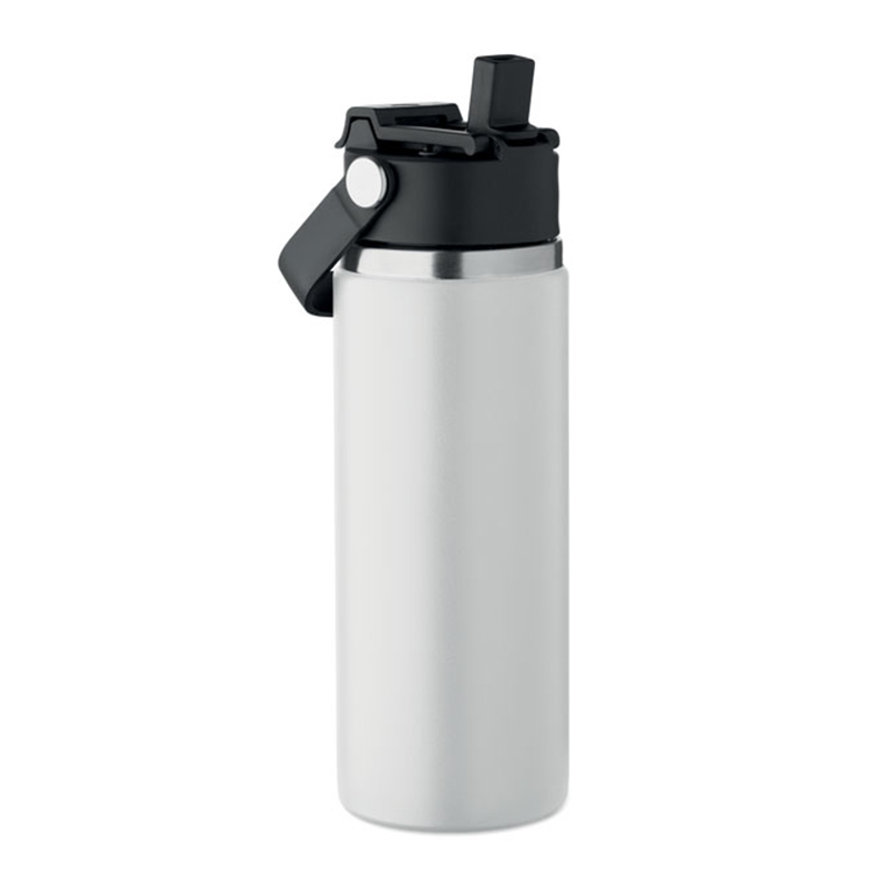 Doppelwandige Flasche mit Trinkhalm - Bild 10