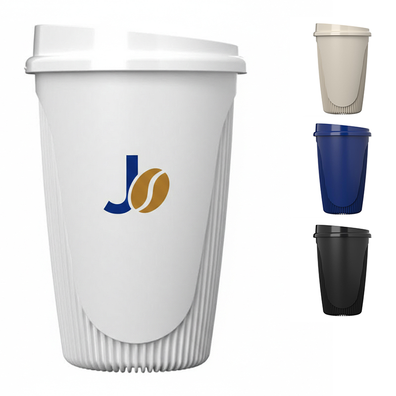 Einwandiger Becher mit Rillen