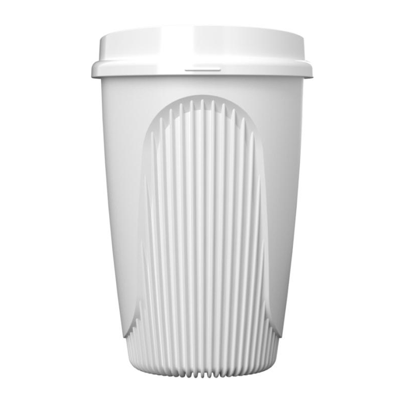 Einwandiger Becher mit Rillen - Bild 2