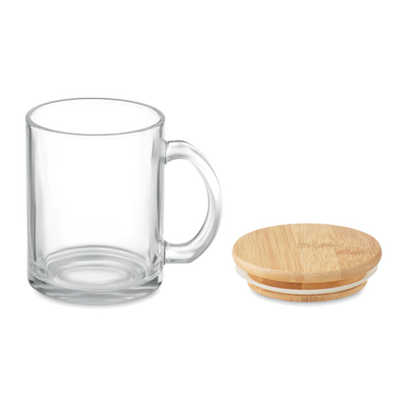 Glasbecher mit Bambusdeckel - Bild 2