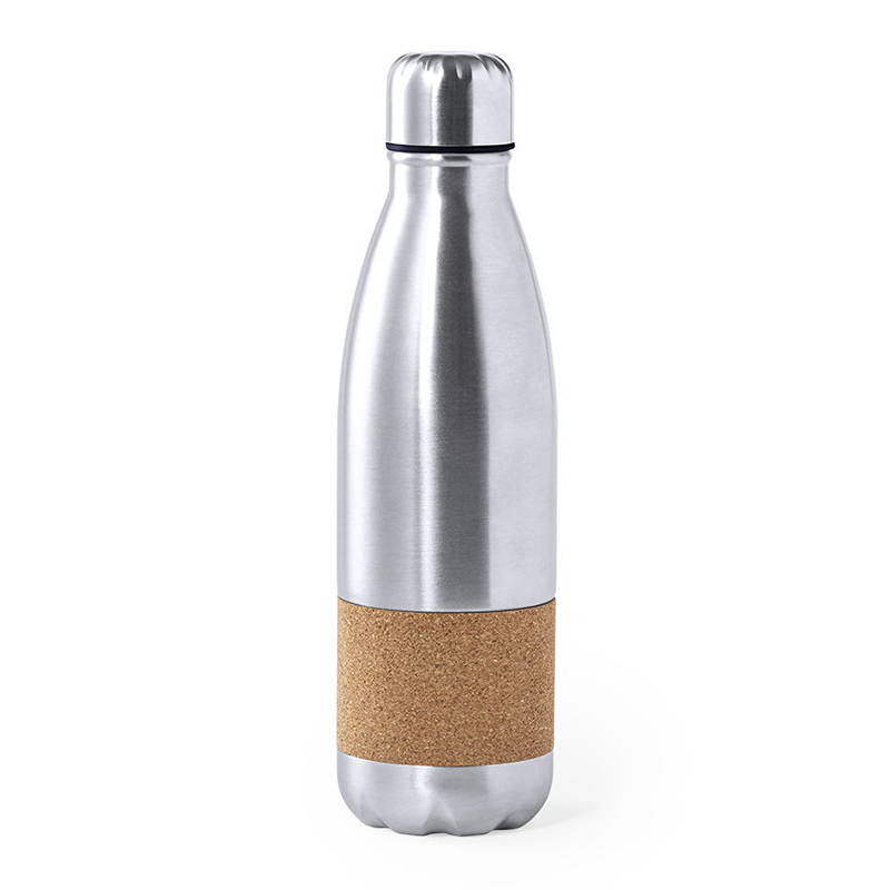 RVS Wasserflasche mit Kork - Bild 4