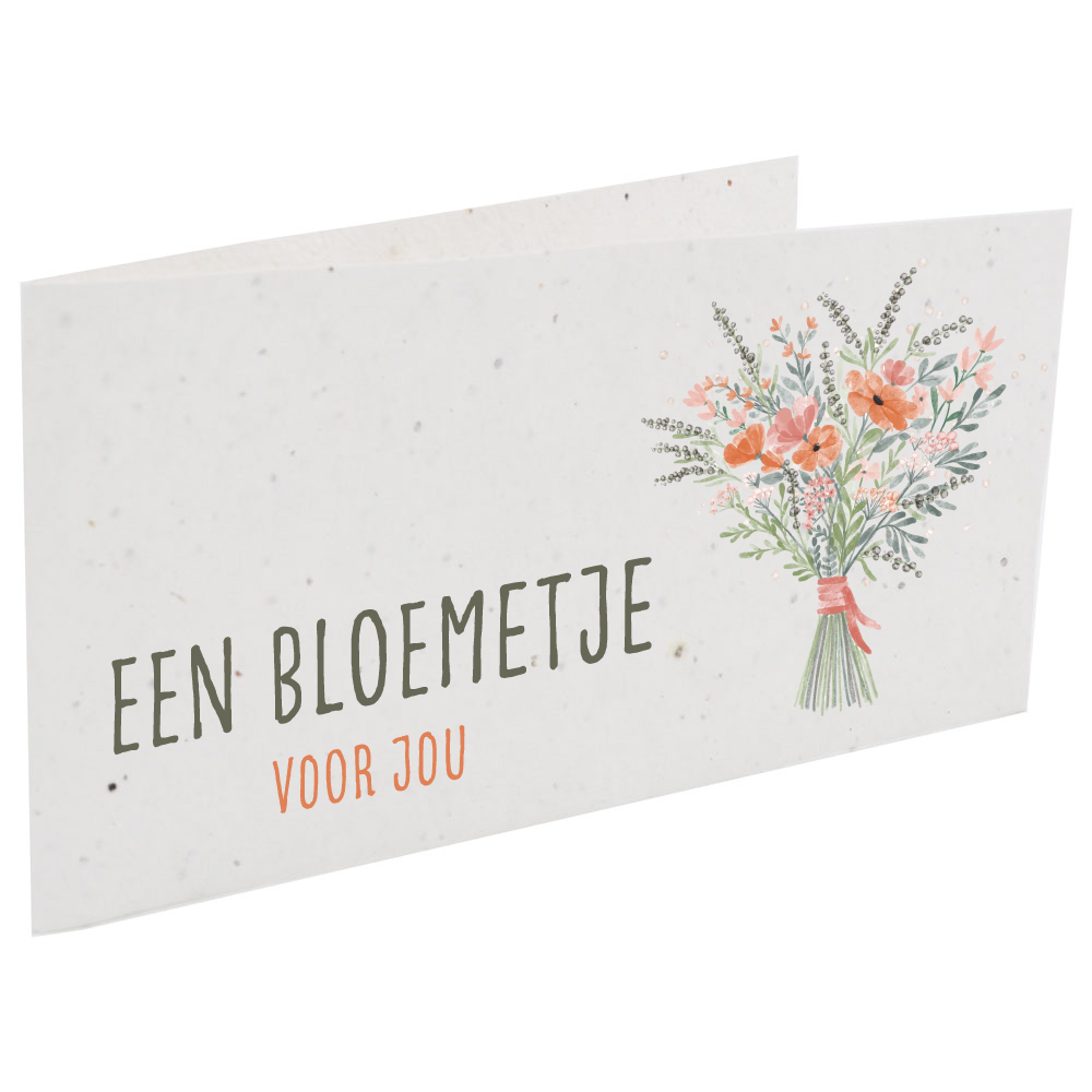 Samenpapierkarte breit | Öko Geschenk