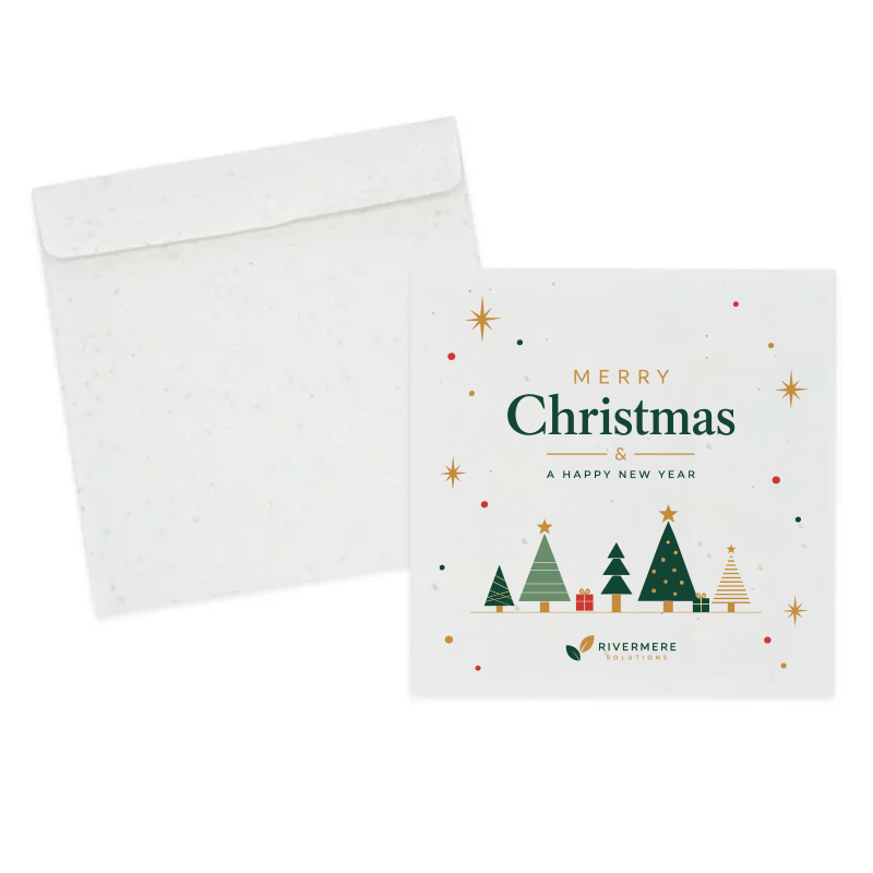 Weihnachtskarte Samenpapier 21 x 21 cm