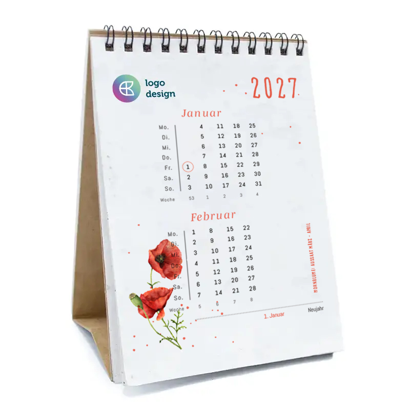 Samenpapier Kalender A6