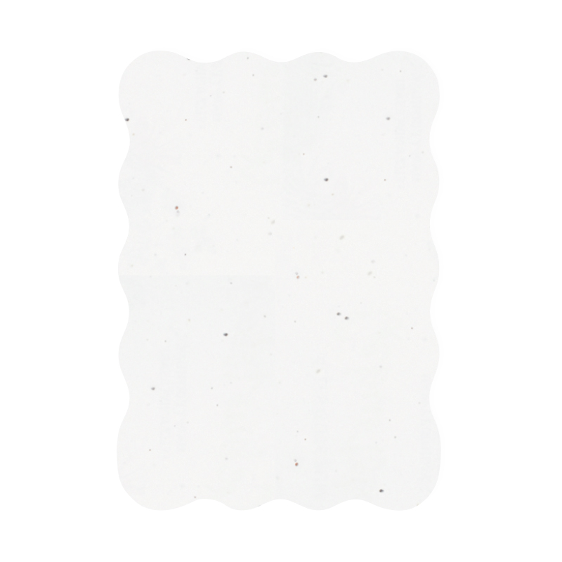 Samenpapier Karte A5 gewellter Rand | Weihnachten - Bild 3
