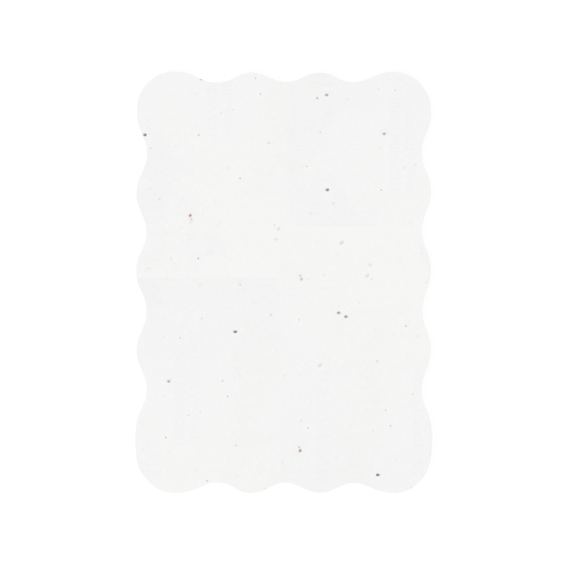 Samenpapier Karte A6 gewellten Rand | Weihnachten - Bild 3