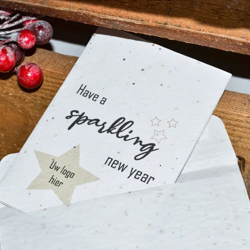 Samenpapier Weihnachtskarte A6 - Bild 8