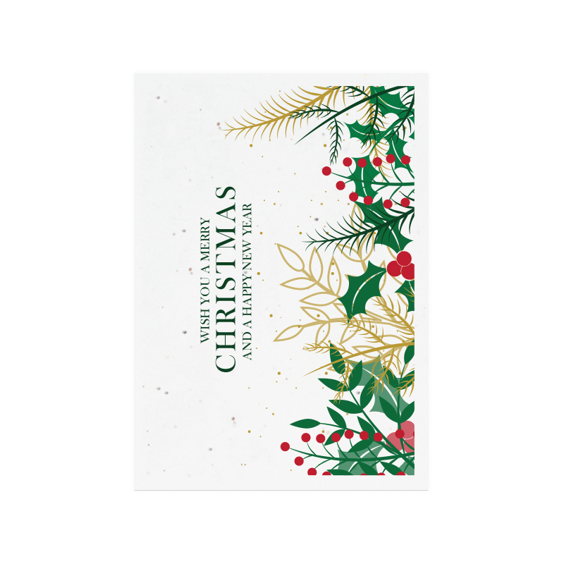 Samenpapierkarte A6 Weihnachten | 200 Gr./m2 - Bild 5