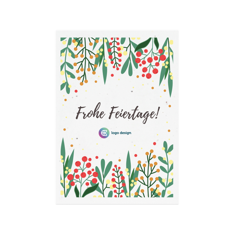 Samenpapierkarte A6 Weihnachten | 200 Gr./m2 - Bild 6