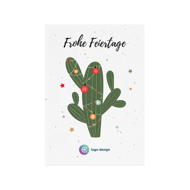 Samenpapierkarte A6 Weihnachten | 200 Gr./m2 - Bild 2