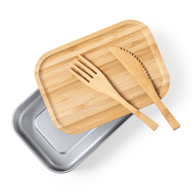 Lunchbox aus Bambus und Edelstahl - Bild 3