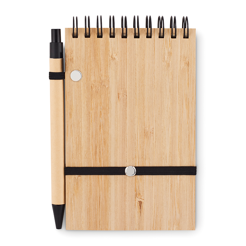 Bambus-Notizbuch A6 mit Stift - Bild 3