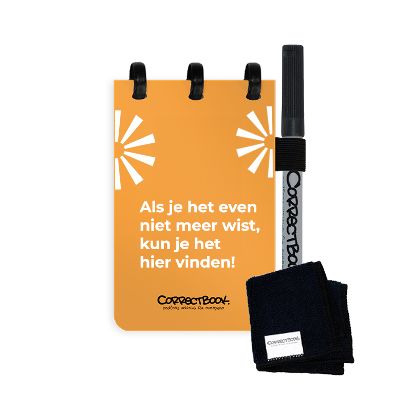 Bedrucktes Correctbook Pocket