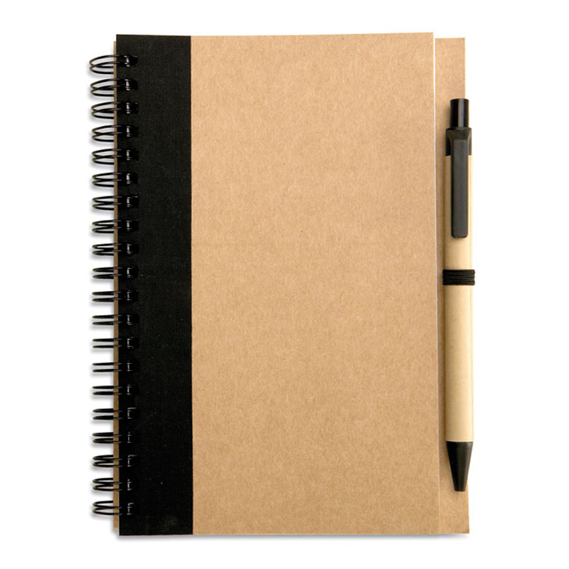 Recyceltes Notizbuch mit Kugelschreiber - Bild 3