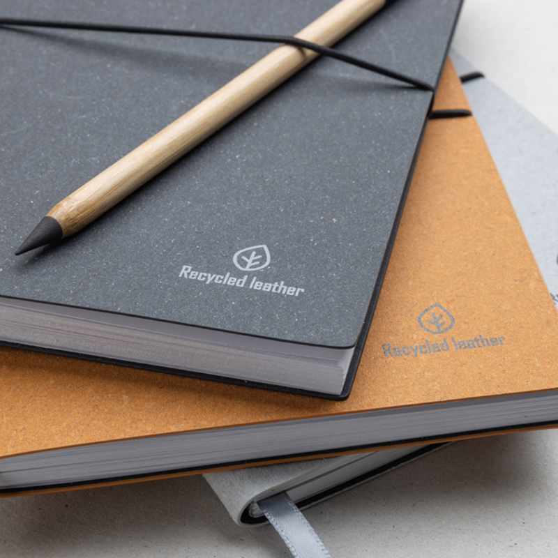 Notizbuch A5 recyceltes Leder - Bild 5
