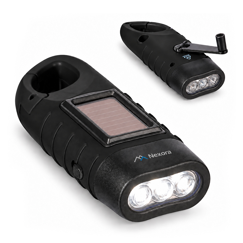 Wiederaufladbare Solar-Taschenlampe mit Logo