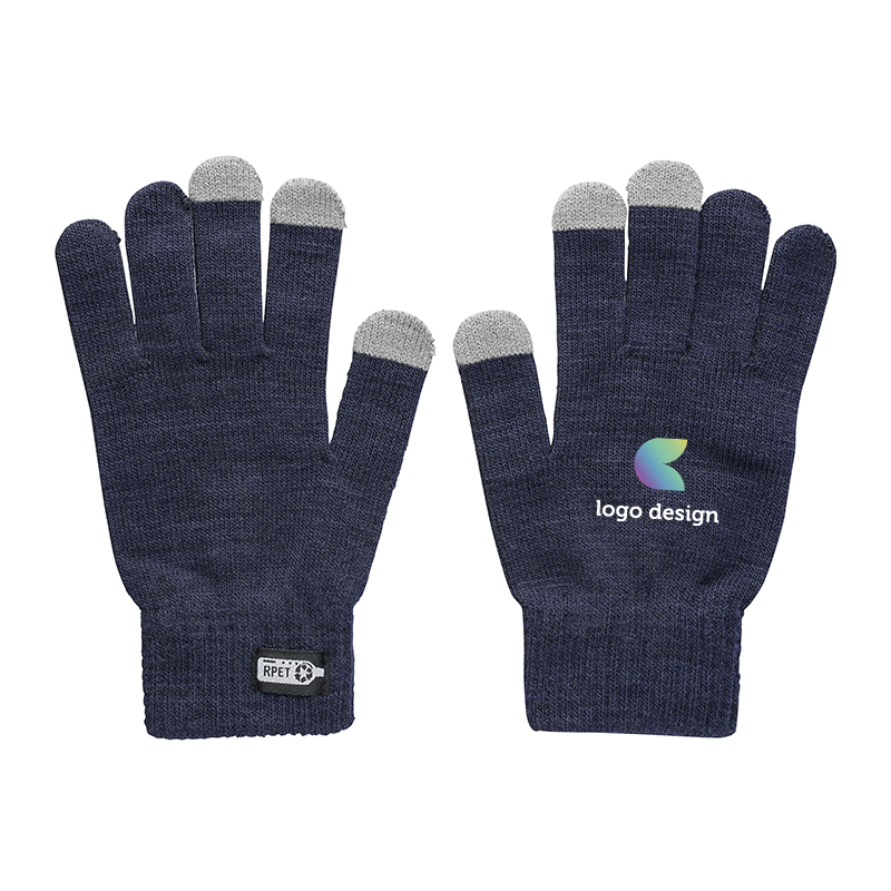Touchscreen-Handschuhe RPET met logo - Greengiving.de