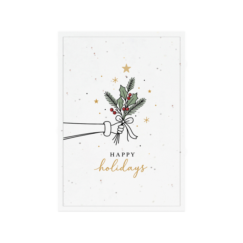 Samenpapier Weihnachtskarte A6 - Bild 2