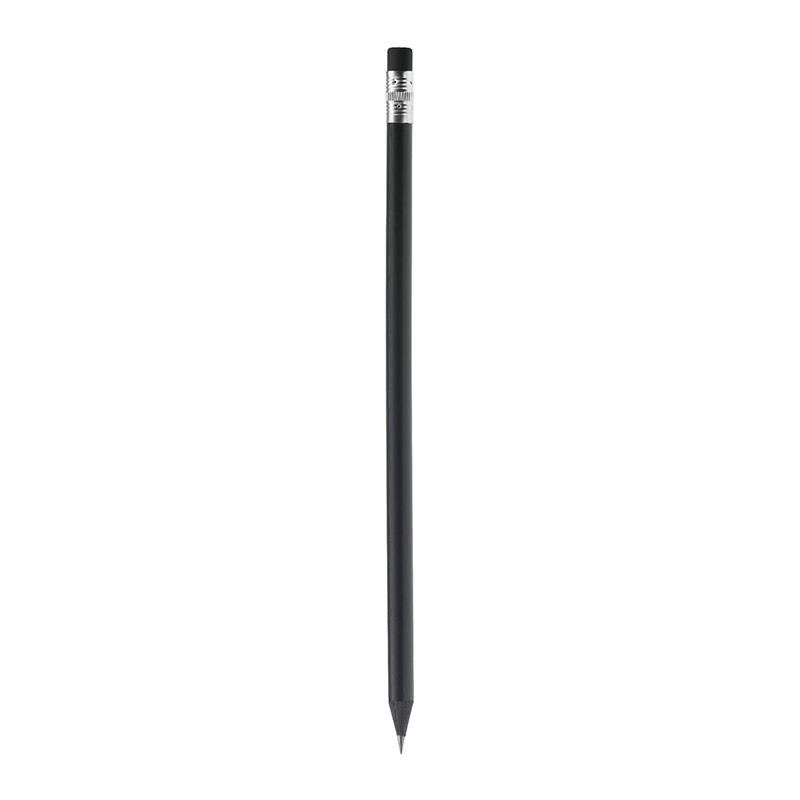 Schwarzer Bleistift mit Radierer - Bild 2