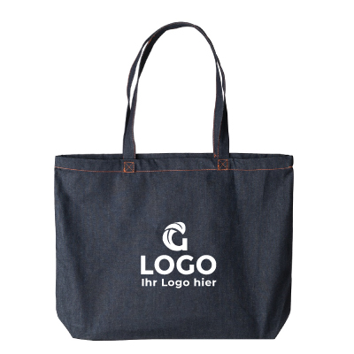 Canvas Shopper groß | Denim - Image 1