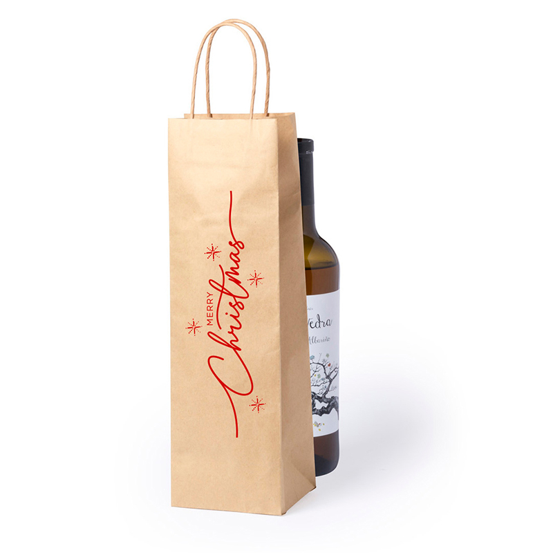 Wein-Geschenktasche Aus Flanell, 14x32 Cm – Mit Kordelzug, Wiederverwendbar, Für Geschenke