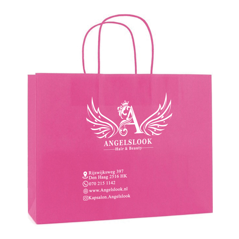 Farbige Papiertasche M | 120 gr./m2