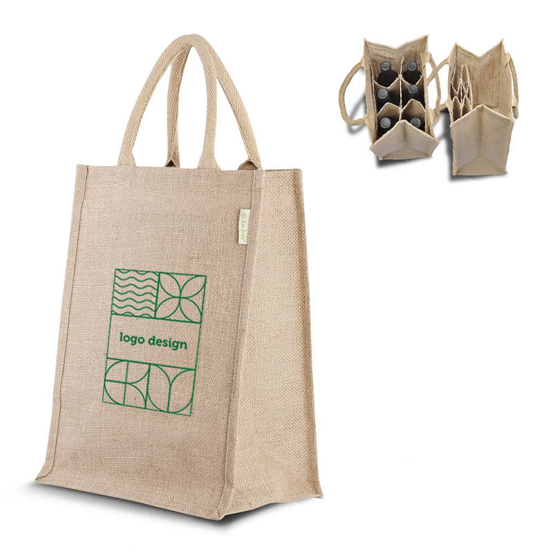 Jute Tasche kombiniert