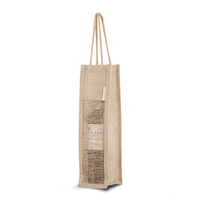 Jute Weintasche (1 Flasche) - Bild 2