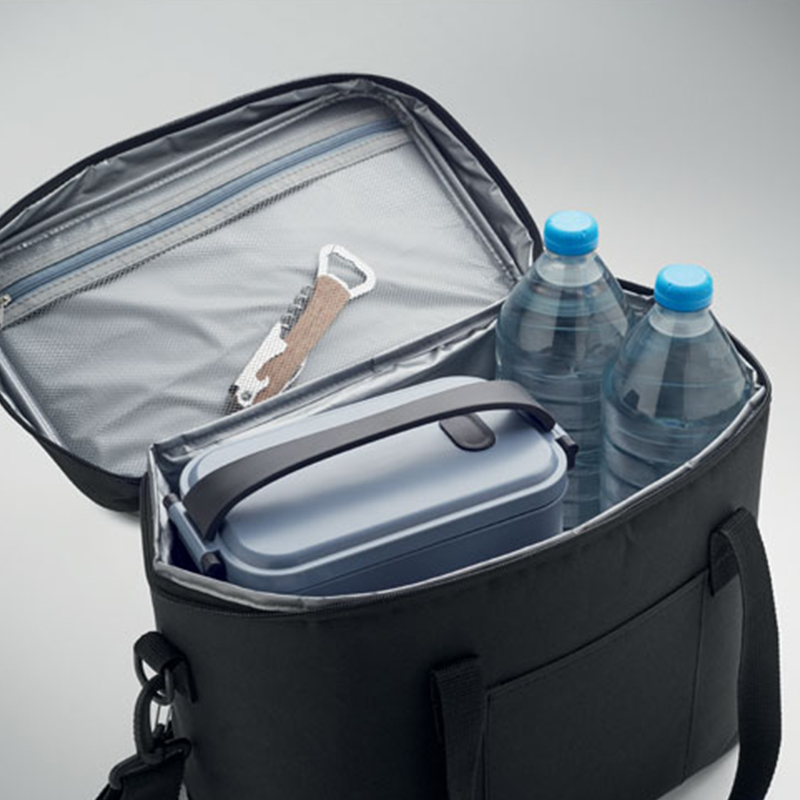 Schwarze RPET-Kühltasche - Bild 7