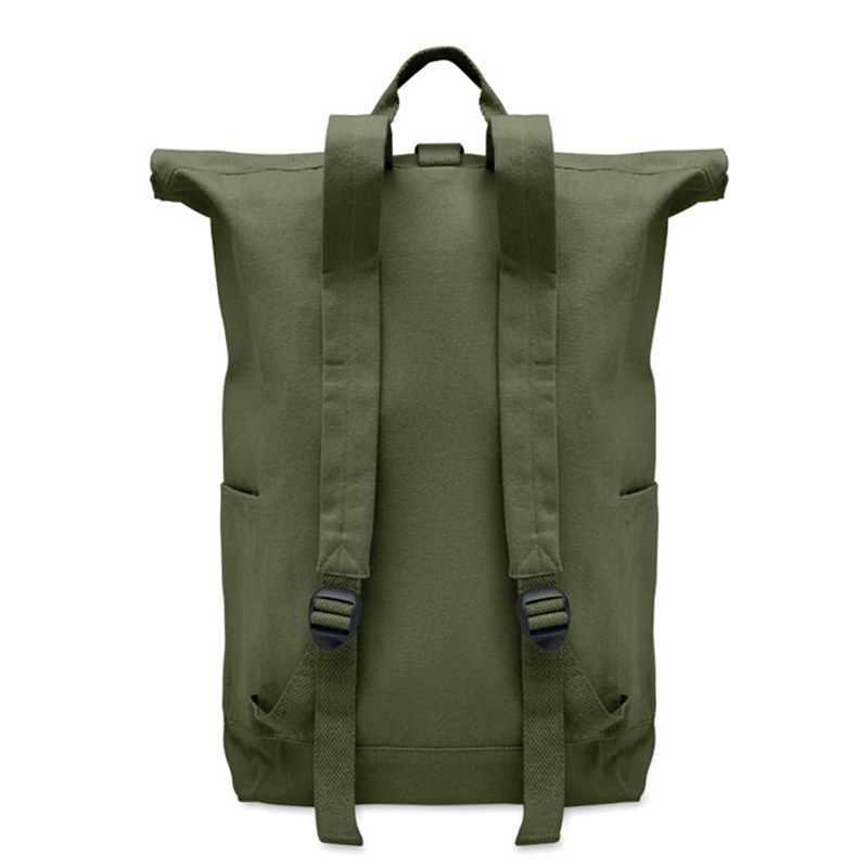 Rolltop-Rucksack recycelte Baumwolle - Bild 3