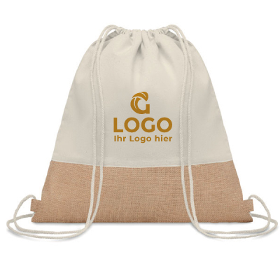 Rucksack Baumwolle mit Jute - Image 1
