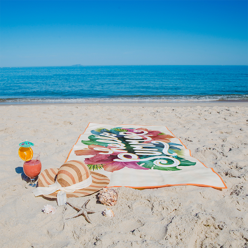 Strandtuch mit Aufbewahrungsbeutel - Bild 4