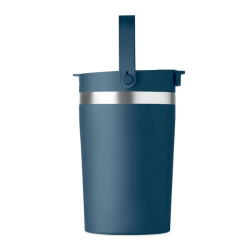 Doppelwandiger Becher mit Strohhalm - Bild 4