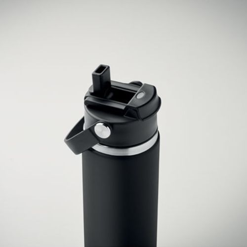 Doppelwandige Flasche mit Trinkhalm - Bild 11