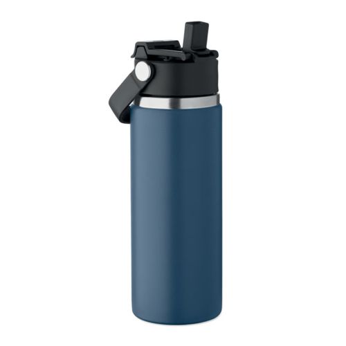 Doppelwandige Flasche mit Trinkhalm - Bild 2