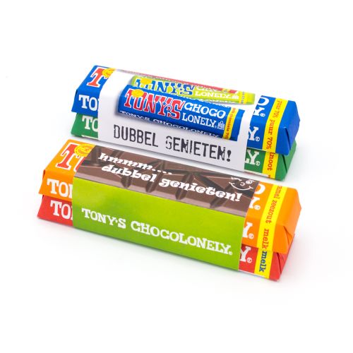 Doppelter Tony's Chocolonely (50 + 50 Gr.) 4c-Banderole - Bild 3