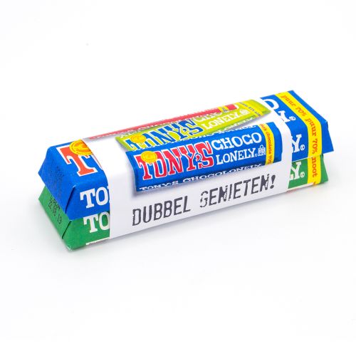 Doppelter Tony's Chocolonely (50 + 50 Gr.) 4c-Banderole - Bild 2