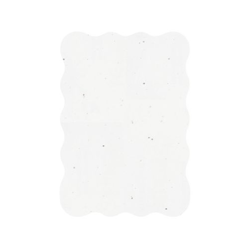 Samenpapier Karte A6 gewellten Rand - Bild 2