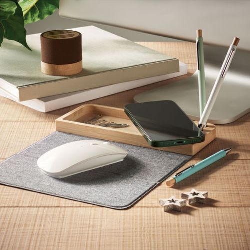 Bambus-Ladegerät und Schreibtisch-Organizer - Bild 7