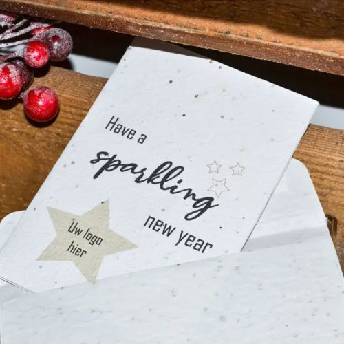 Samenpapier Weihnachtskarte A6 - Bild 9