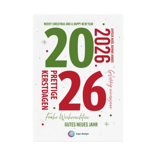 Samenpapier Weihnachtskarte A5 - Bild 5