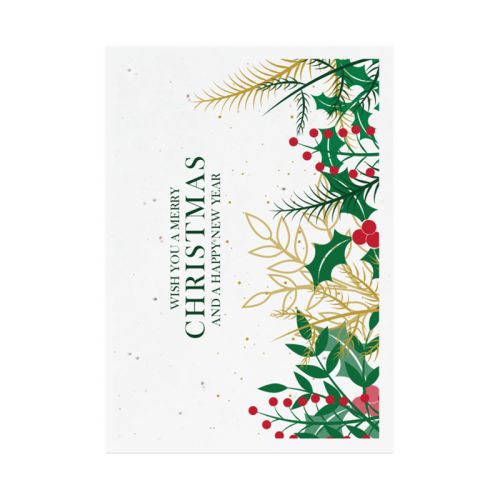 Samenpapier Weihnachtskarte A5 - Bild 7