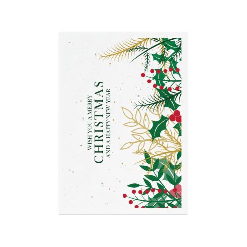 Samenpapier Weihnachtskarte A6 - Bild 7