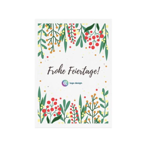 Samenpapier Weihnachtskarte A6 - Bild 8