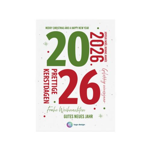 Samenpapier Weihnachtskarte A6 - Bild 5